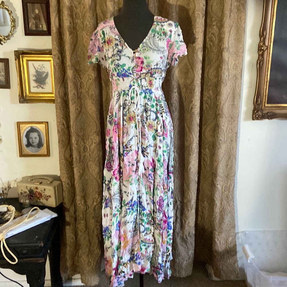 Beautiful colorful floral dress